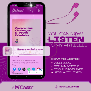 Listen to articles by Jaachị Anyatọnwụ