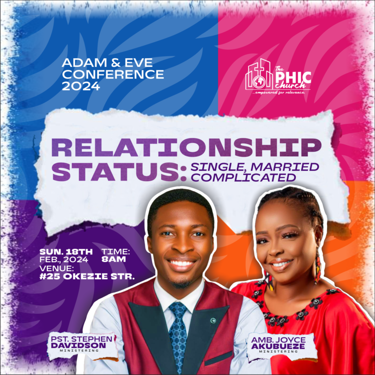 Logo and Flyer Designs for The PHIC Church Adam & Eve Conference, the PHIC Church