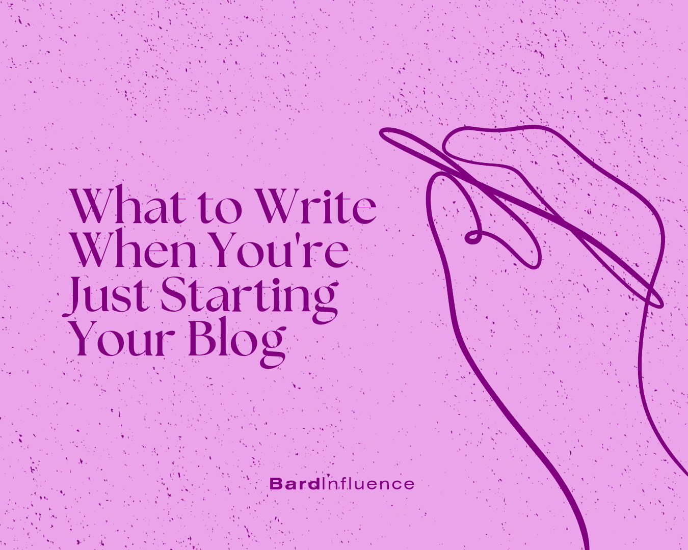 What to write when you're just starting your blog