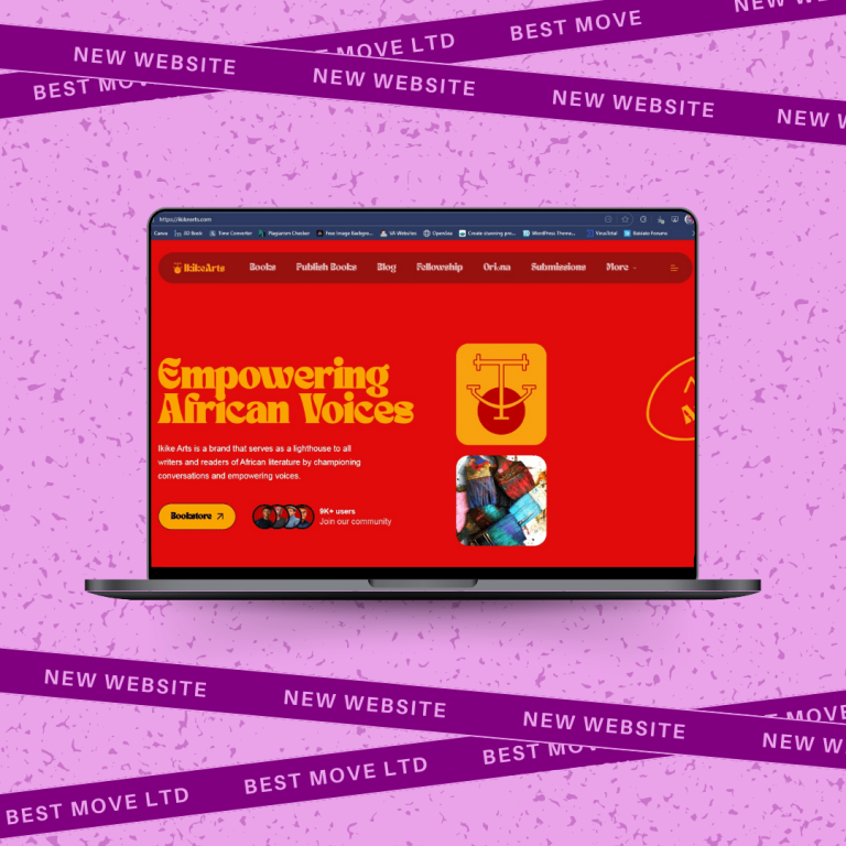 Web Design and Copywriting for Ikike Arts website for Ikike Arts