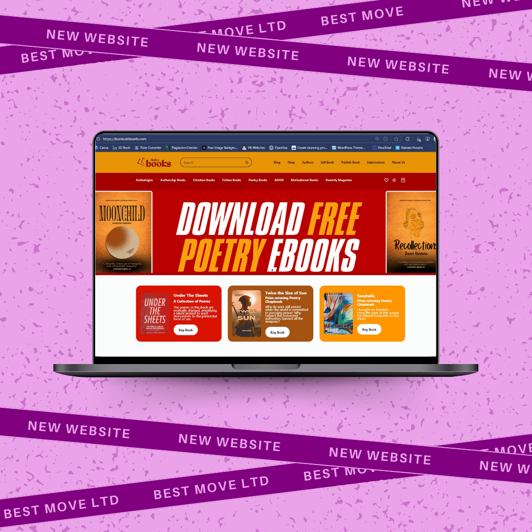 website for Ikike Bookstore