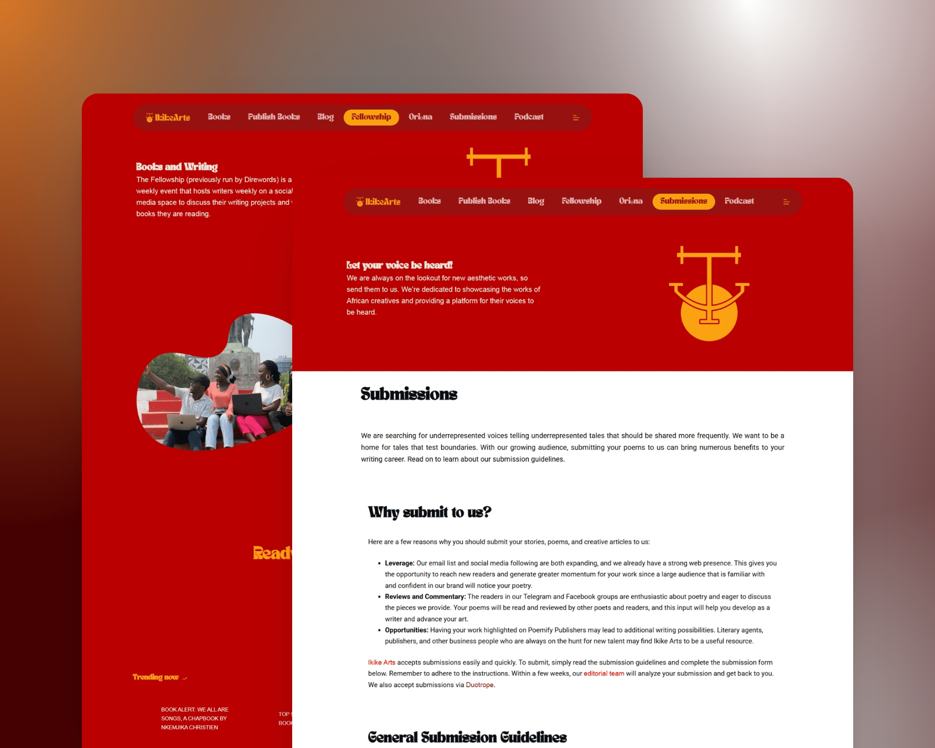 Ikike Arts website designed by Jaachimma Anyatonwu
