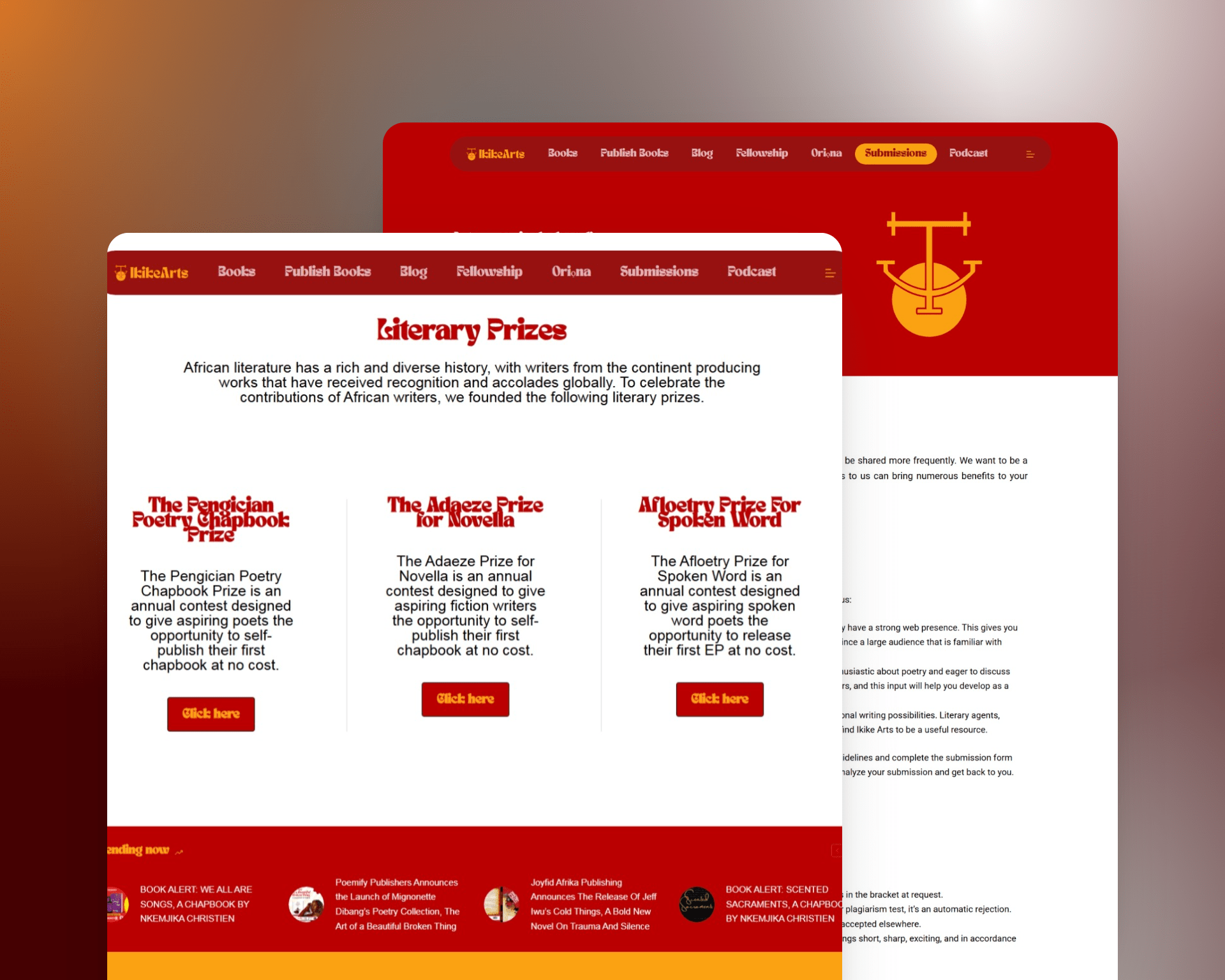 Ikike Arts website designed by Jaachimma Anyatonwu