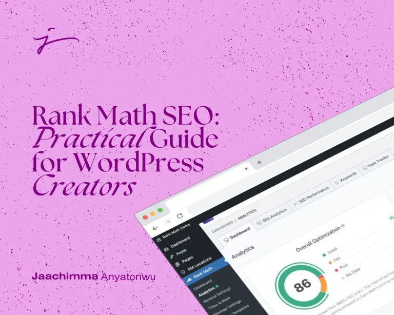 Rank Math SEO: A Practical Guide for WordPress Creators 13 Rank Math SEO