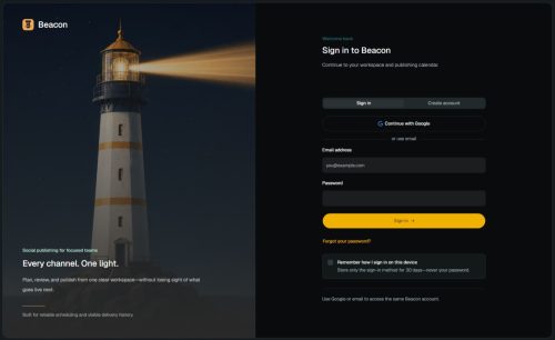 we’re building beacon a smarter way for teams to plan, create, and publish social content